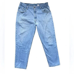 Vintage plus size worn distressed high waisted unisex loose fit jeans W38 L29